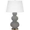 Smokey Taupe Small Double Gourd Accent Lamp