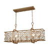 Armand 35'' Wide 6-Light Linear Chandelier - Matte Gold