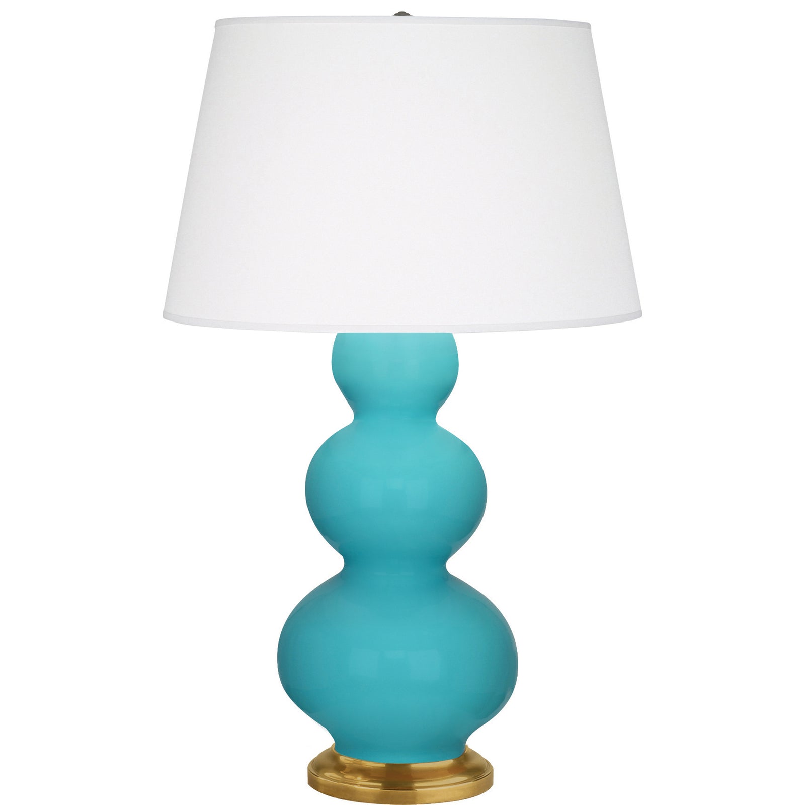 Egg Blue Double Gourd Table Lamp