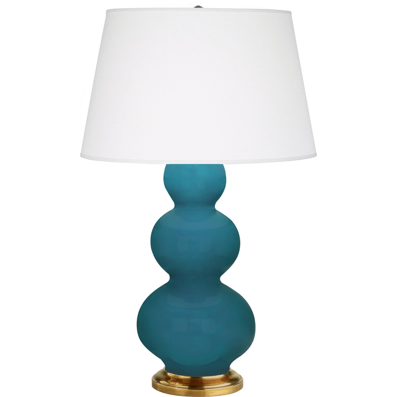 Peacock Triple Gourd Table Lamp