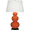 Pumpkin Triple Gourd Table Lamp