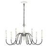 Val de Loire 36'' Wide 8-Light Chandelier - White