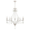 French Parlor 38'' Wide 9-Light Chandelier - Vintage White