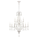 French Parlor 36'' Wide 12-Light Chandelier - Vintage White