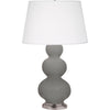 Smokey Taupe Small Double Gourd Accent Lamp