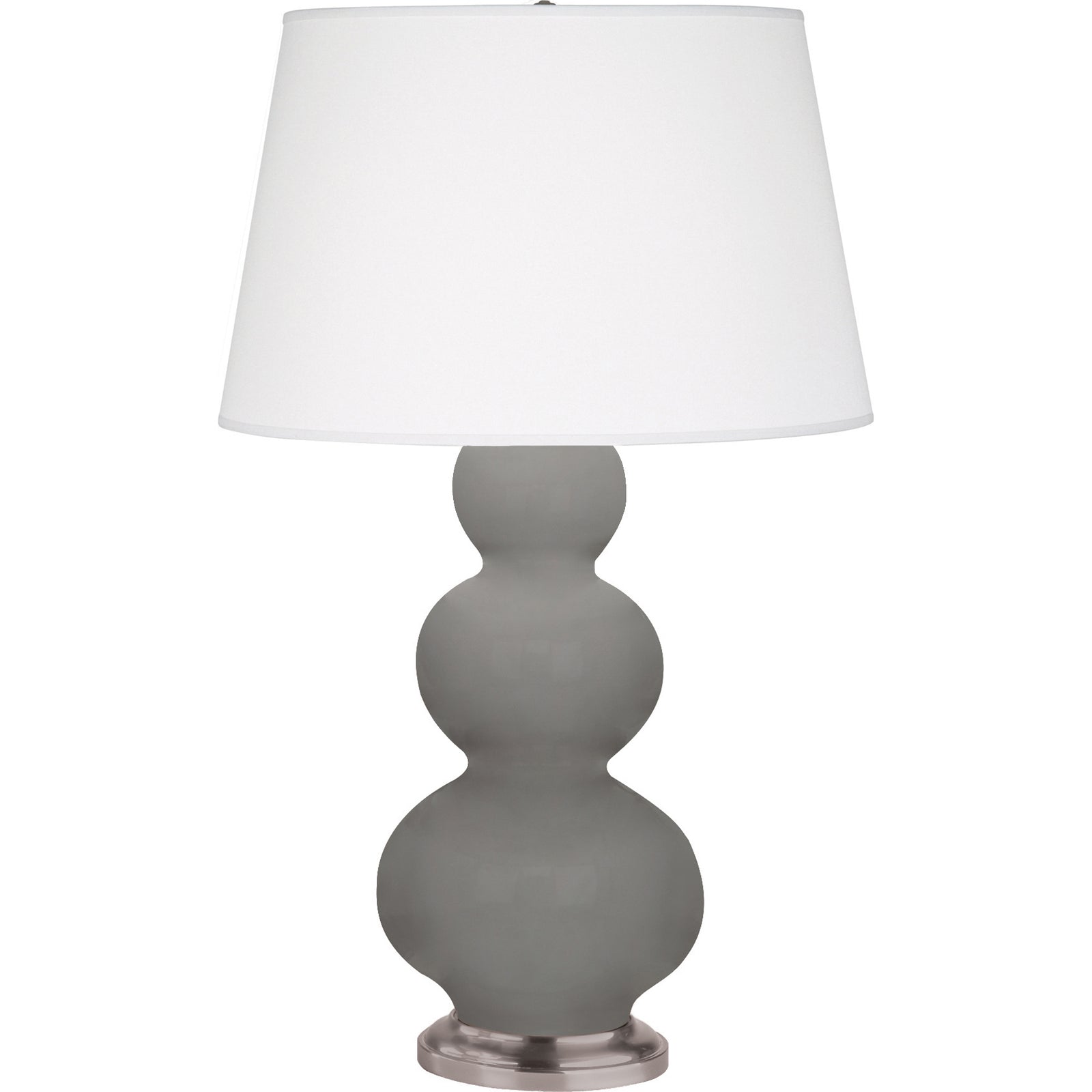 Smokey Taupe Small Double Gourd Accent Lamp