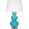 Egg Blue Double Gourd Table Lamp