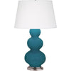 Peacock Triple Gourd Table Lamp