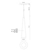 Mina 12-in White LED Pendant
