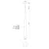 Mina 24-in White LED Pendant