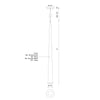 Mina 36-in White LED Pendant