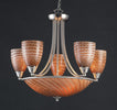 Arco Baleno 23'' Wide 8-Light Chandelier - Satin Nickel