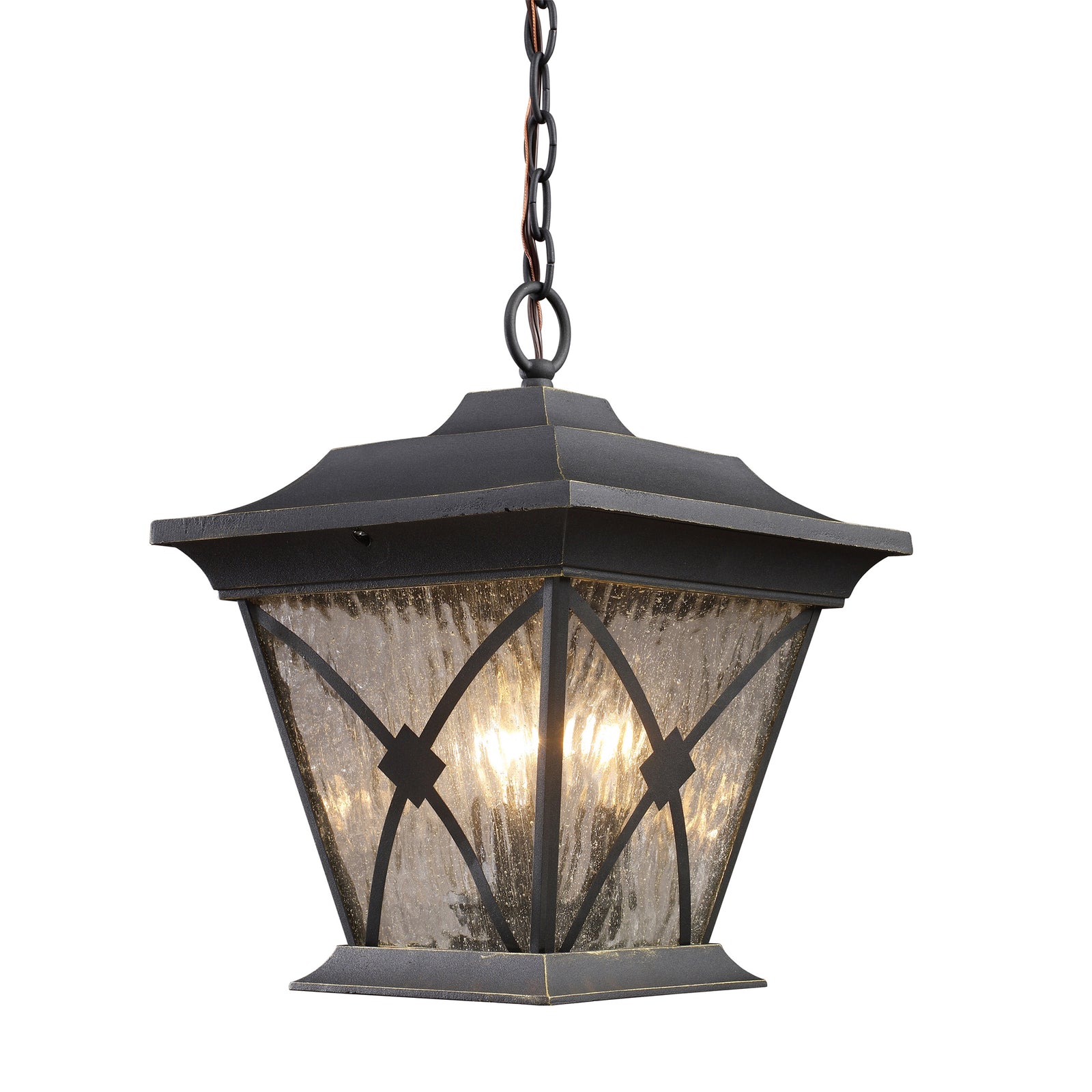 Rutland Square 11'' Wide 1-Light Outdoor Pendant - Hazelnut Bronze