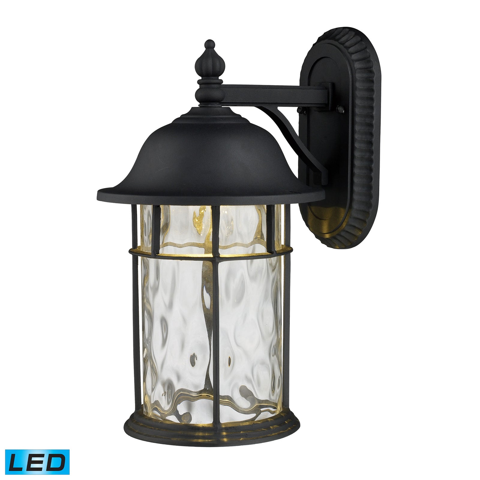 Lapuente 14'' High 1-Light Outdoor Sconce - Matte Black