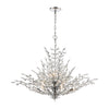 Crystique 38'' Wide 12-Light Chandelier - Polished Chrome