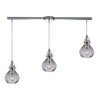 Danica 36'' Wide 3-Light Slim Linear Pendant - Polished Chrome