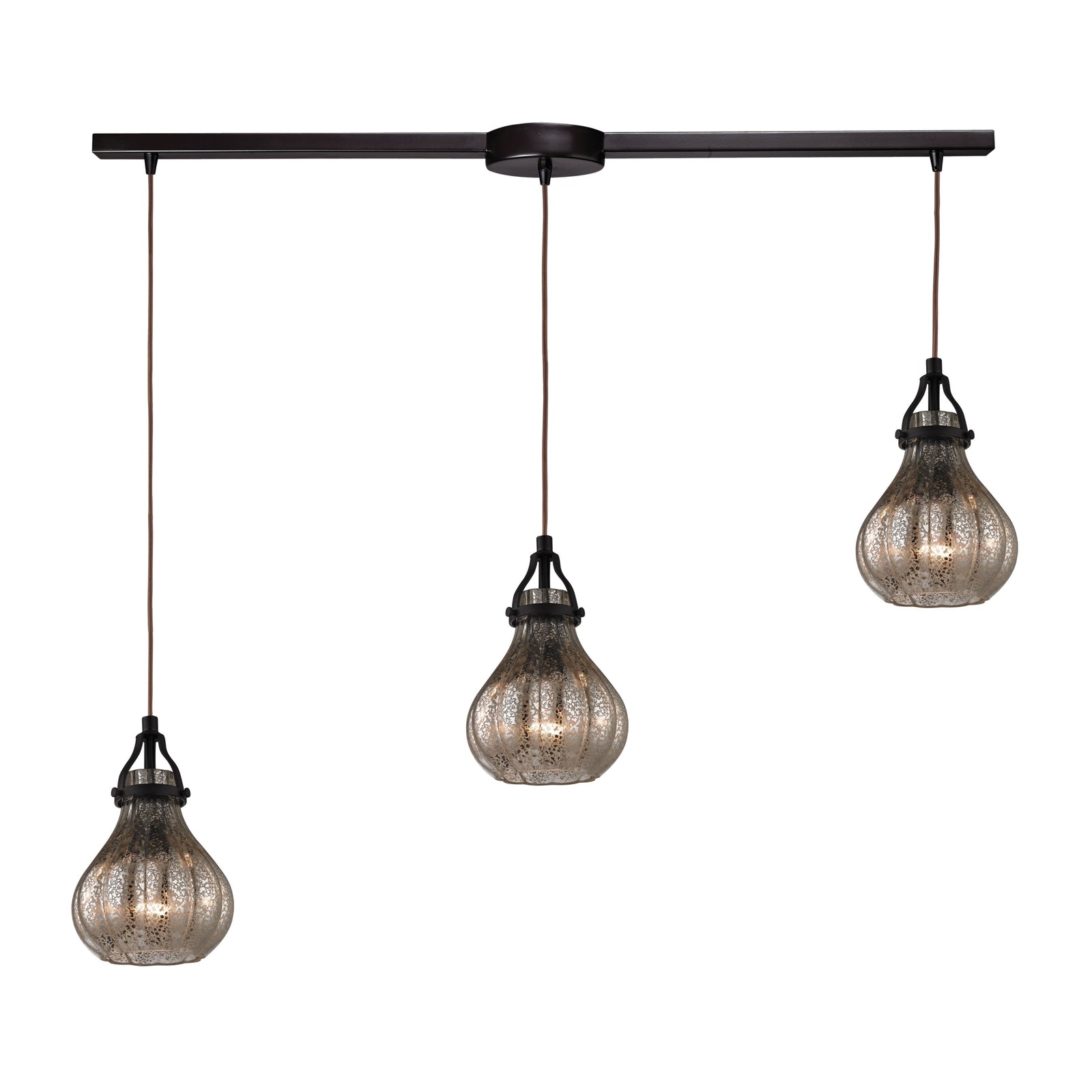 Danica 36'' Wide 3-Light Slim Linear Pendant - Oil Rubbed Bronze