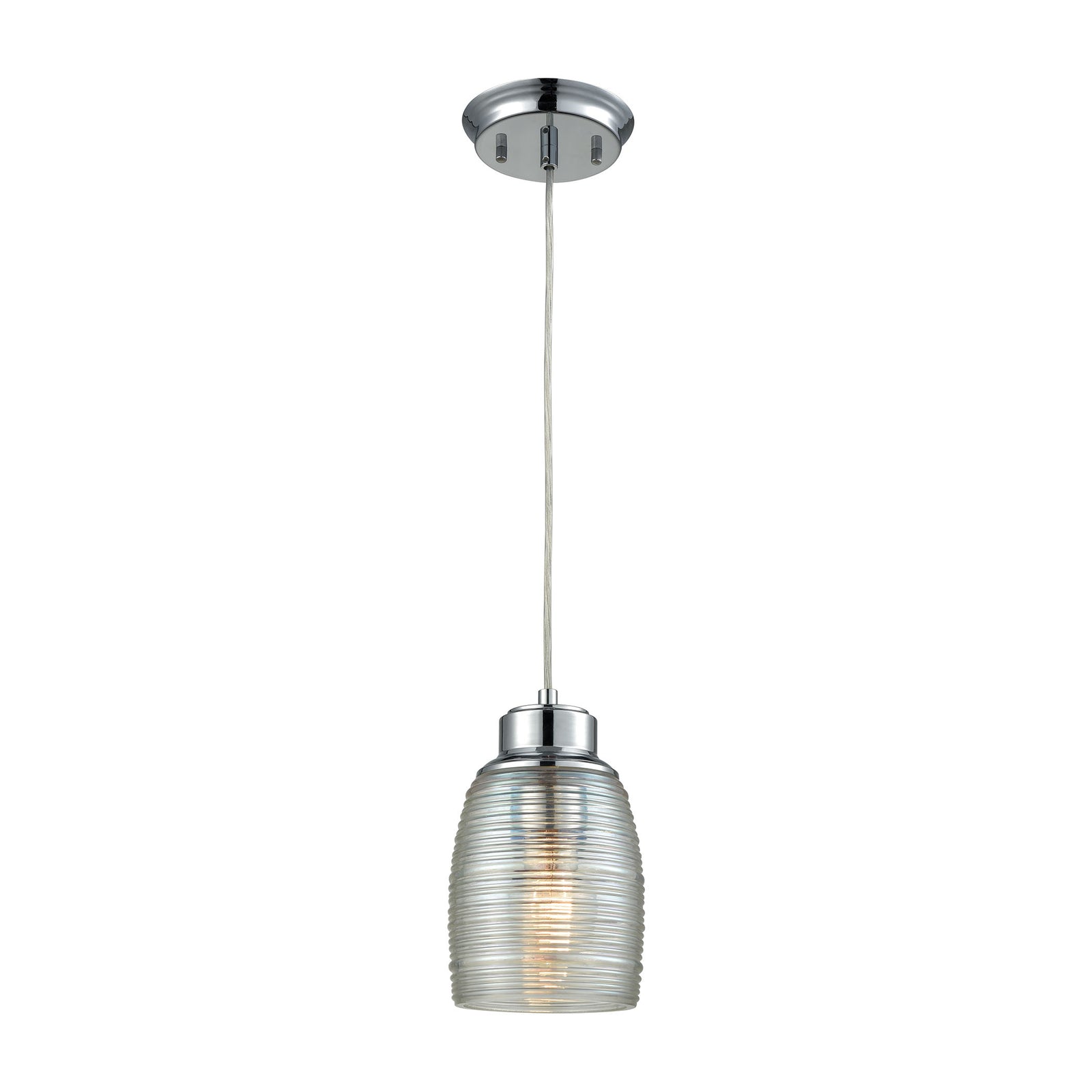 Muncie 5'' Wide 1-Light Pendant - Polished Chrome