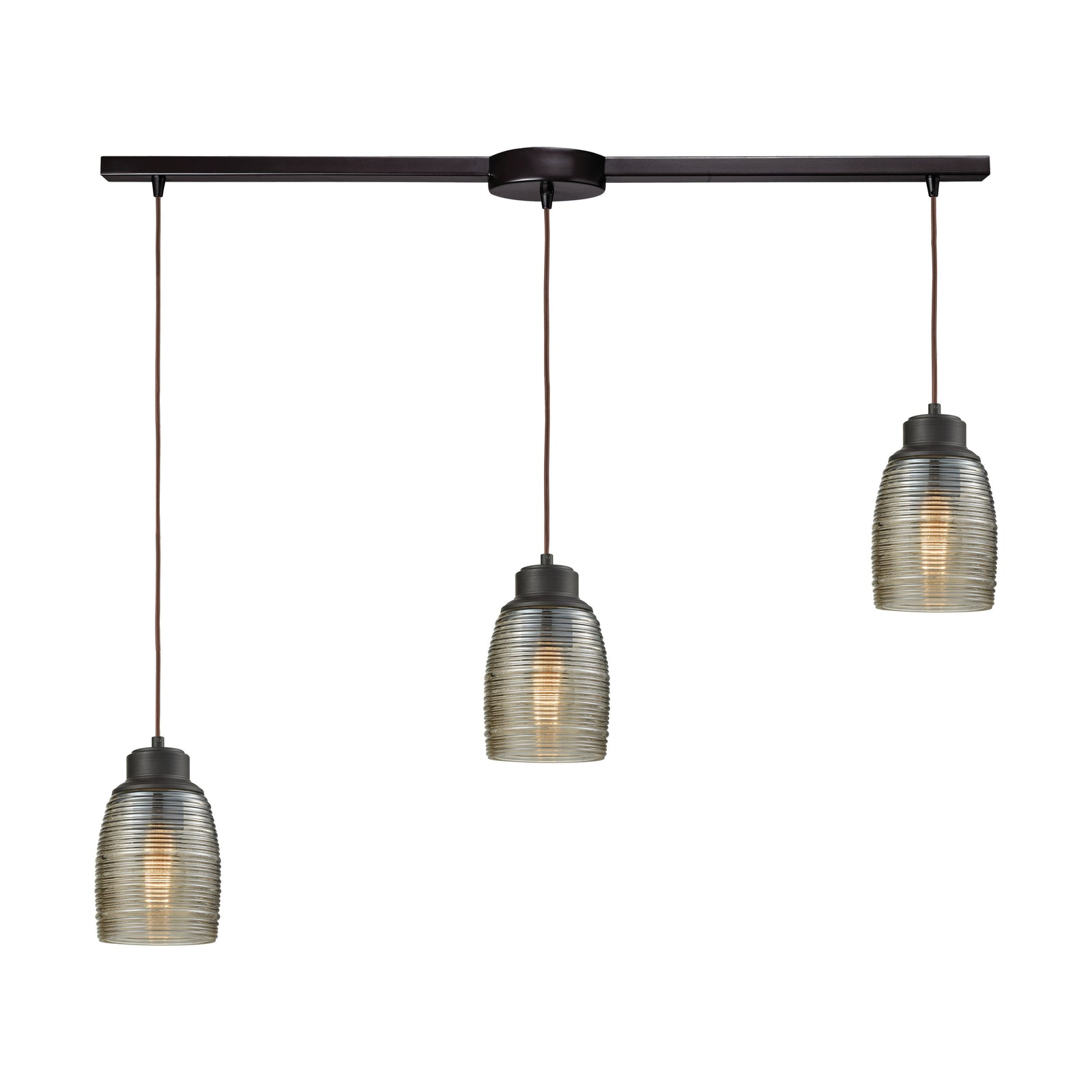 Muncie 36'' Wide 3-Light Slim Linear Pendant - Oil Rubbed Bronze