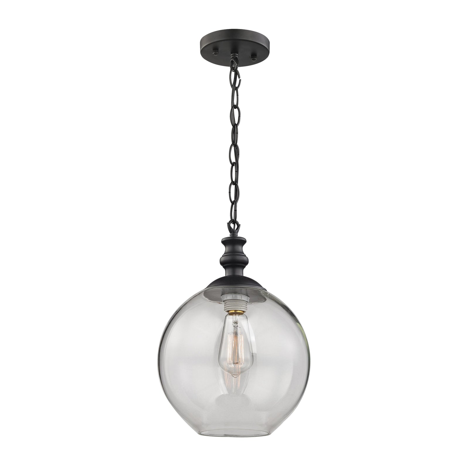 Bergen 10'' Wide 1-Light Mini Pendant - Matte Black