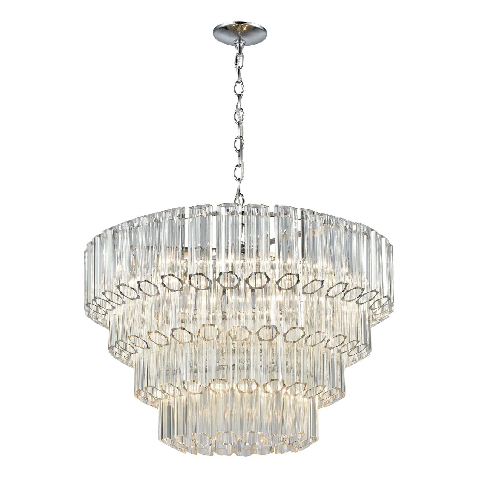 Carrington 26'' Wide 7-Light Chandelier - Polished Chrome