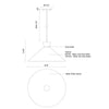 Vanderbilt 16-in White With Gold Detail 1 Light Pendant