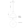 Irving 13-in Black 1 Light Pendant