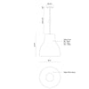 Cradle 13-in Gray 1 Light Pendant