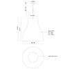 Cradle 24-in Gray 1 Light Pendant
