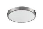 Floyd 13-in Brushed Nickel LED Flush Mount