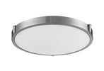 Floyd 17-in Brushed Nickel LED Flush Mount