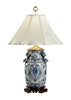 Blue and White Dragon Lamp