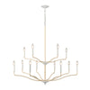 Breezeway 40'' Wide 12-Light Chandelier - White Coral