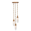 Lámpara colgante Buganvilla de 3 luces