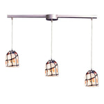 Rapture 36'' Wide 3-Light Multi Pendant - Satin Nickel and Ivory