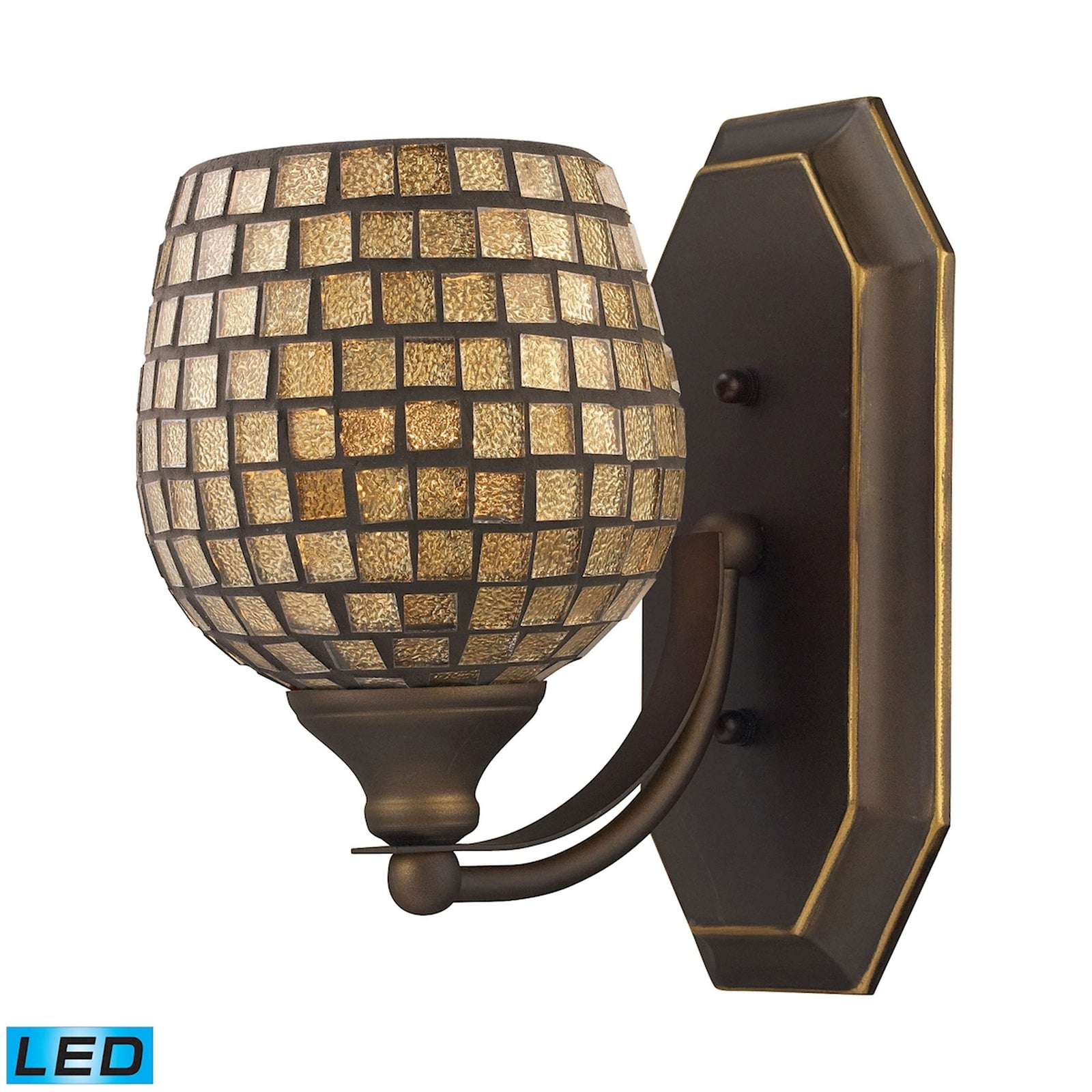 Mix and Match Vanity 5'' Wide 1-Light Vanity Light - Aged Bronze