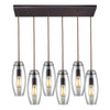 Menlow Park 32'' Wide 6-Light Multi Pendant - Oiled Bronze
