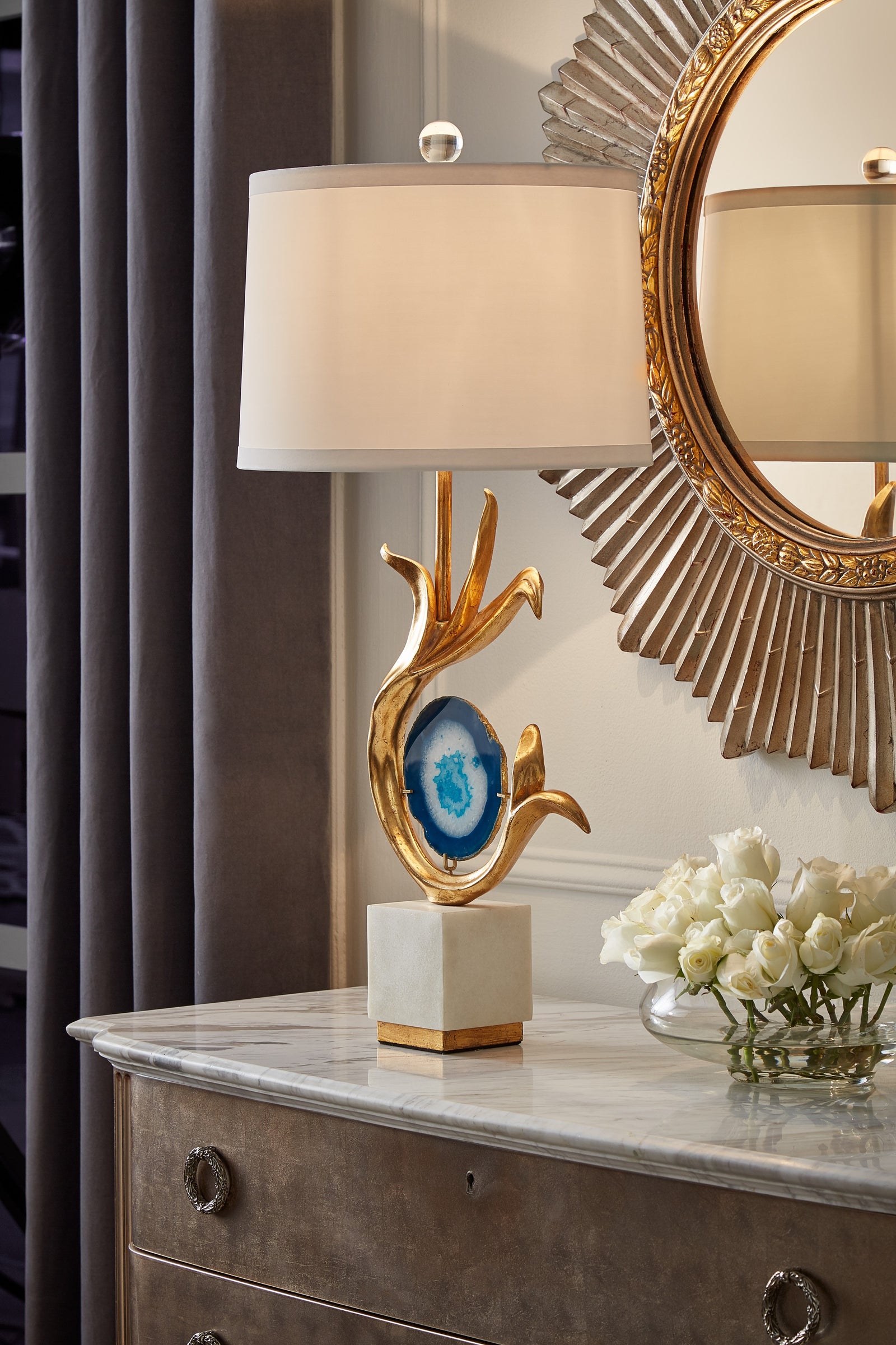Zulli Lamp - Blue/Gold
