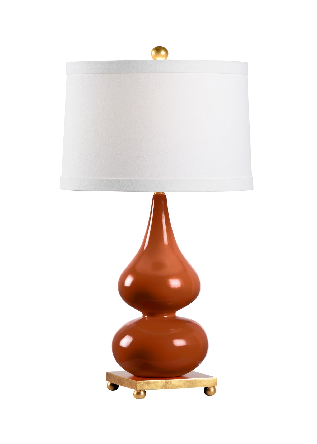 Whitney Lamp - Dark Autumn Orange
