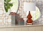 Whitney Lamp - Dark Autumn Orange