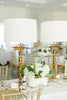 Palm Island Lamp - Gold