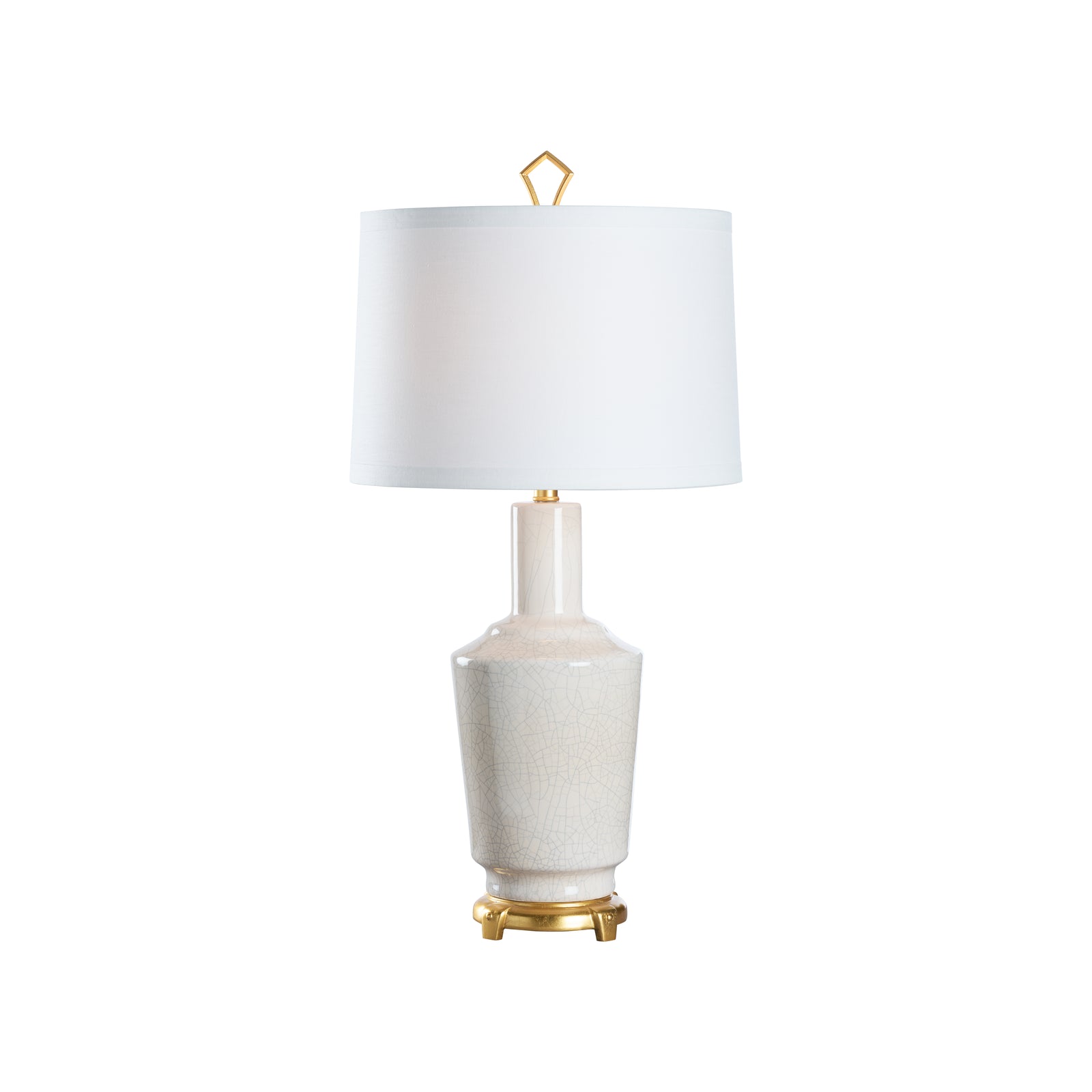 Emma Lamp- Crackled Snow