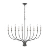 Madeline 45'' Wide 10-Light Chandelier - Dark Gray