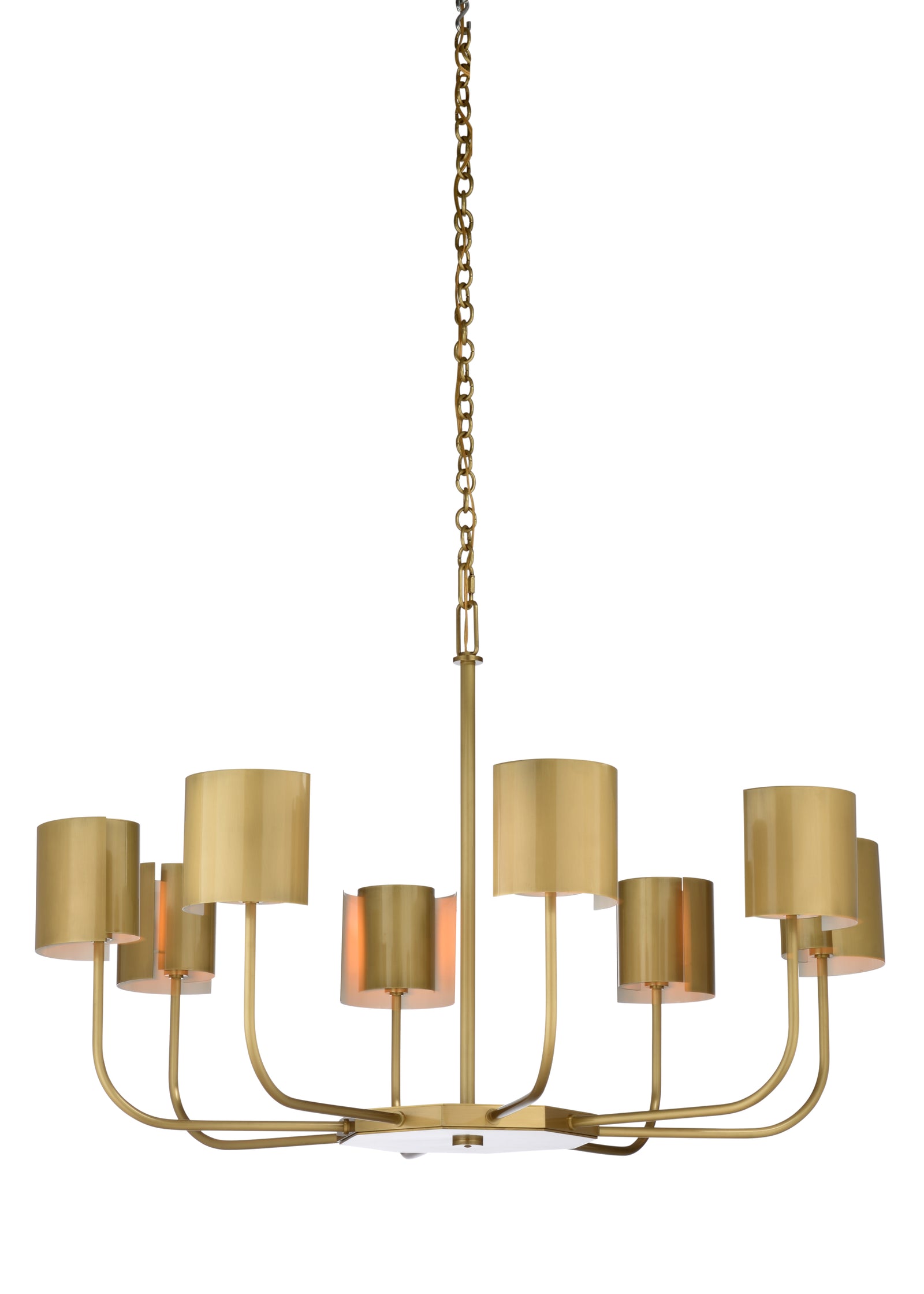 Castle Yard Chandelier - Brass