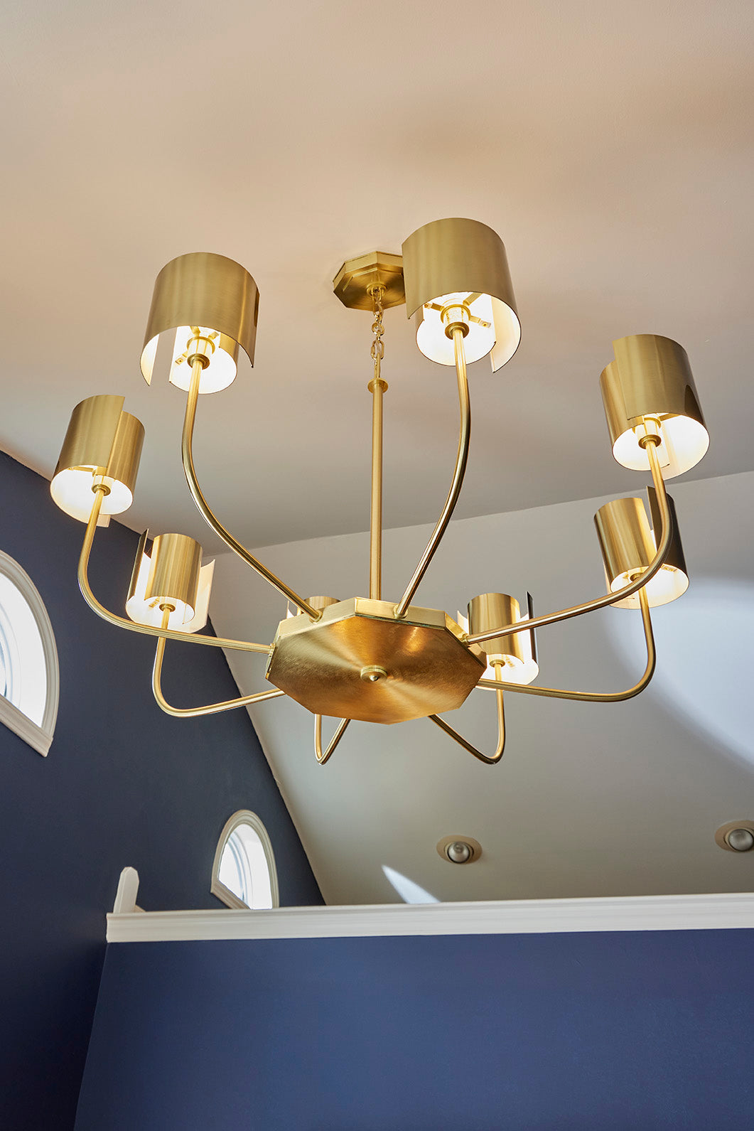 Castle Yard Chandelier - Brass