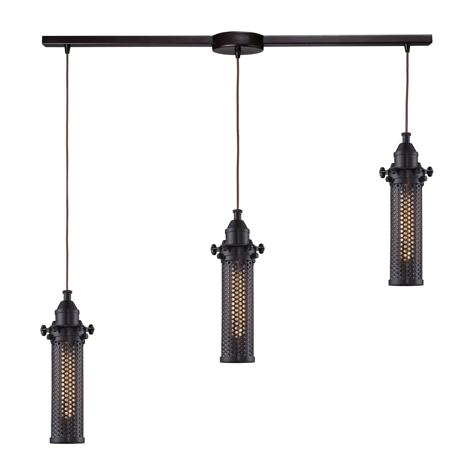 Fulton 36'' Wide 3-Light Slim Linear Pendant - Oil Rubbed Bronze