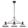 Chadwick 47'' Wide 3-Light Linear Chandelier - Oil Rubbed Bronze