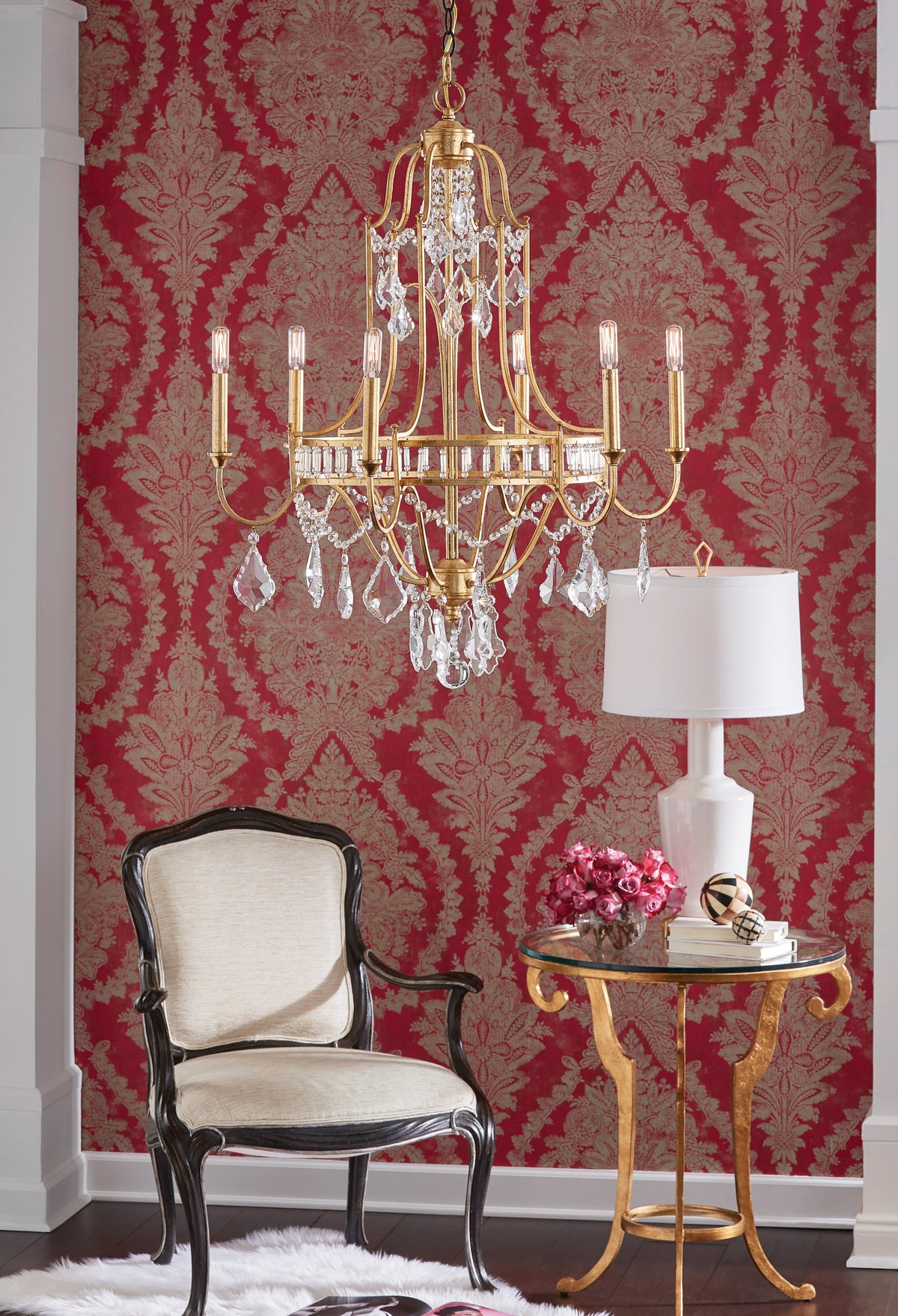 Buckhead Small Chandelier - Gold