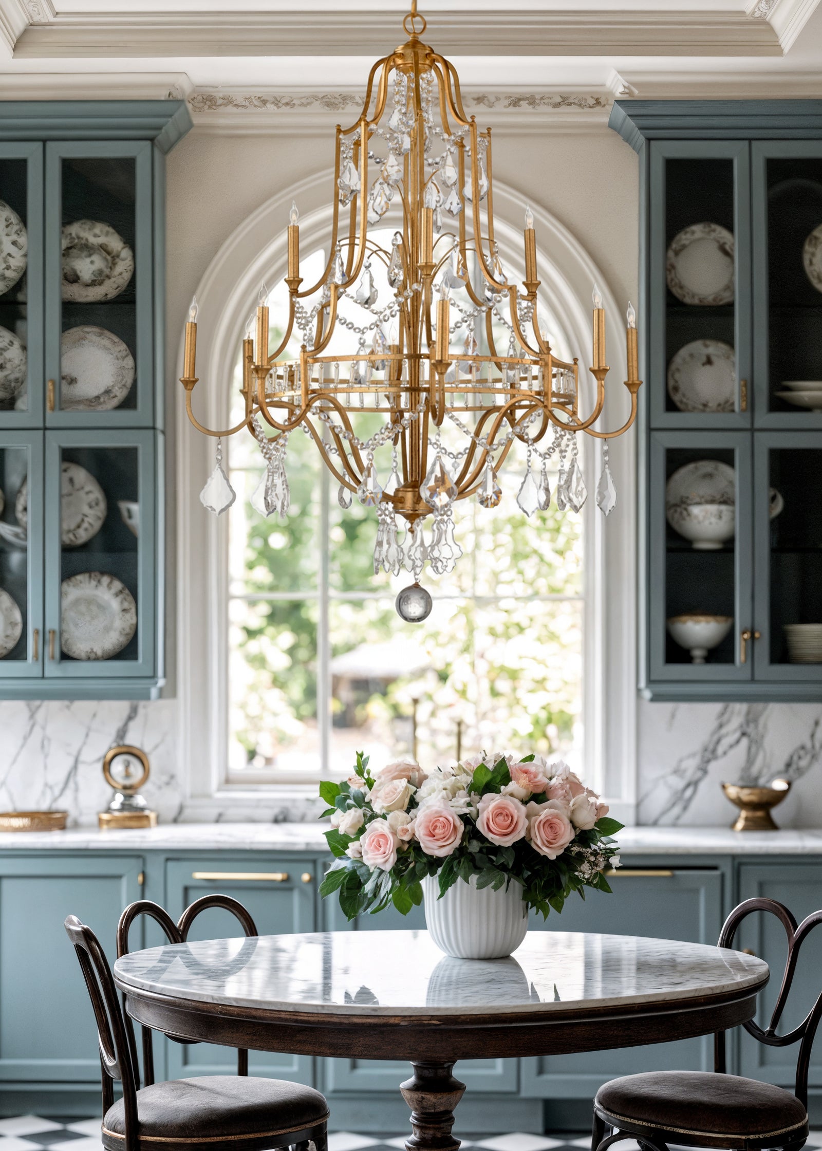 Buckhead Large Chandelier - Gold