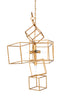 CUBIST CHANDELIER - GOLD